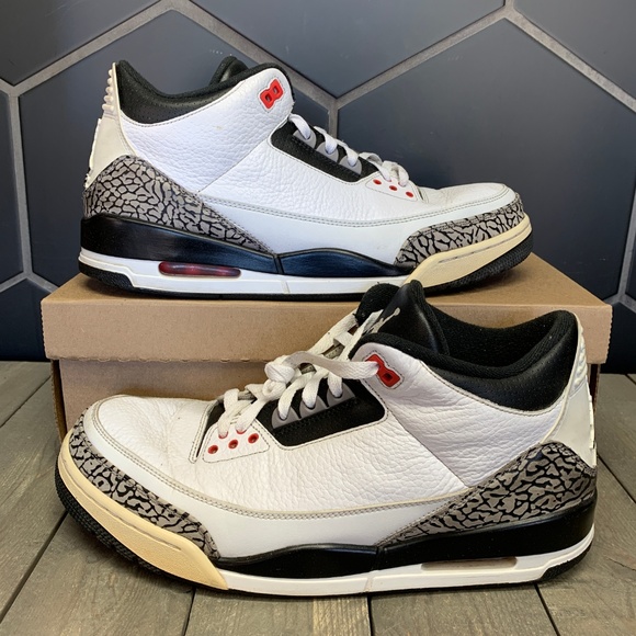 Jordan Other - Used Air Jordan 3 Infrared 23 White Shoes Size 12